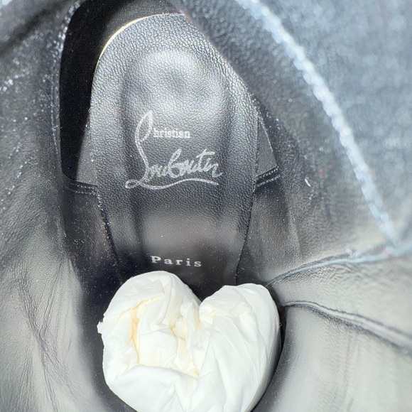 Christian Louboutin So Kate Booty 100mm patent black bird ankle boots EU 38 - Picture 4 of 8
